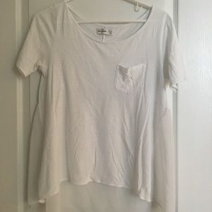 White blouse with sheer back